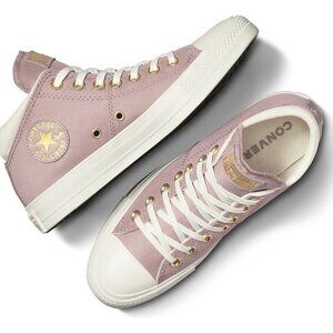 Converse Womens Dust Pink Chuck Taylor All Star Madison Mid-Top Canvas Sneaker 6